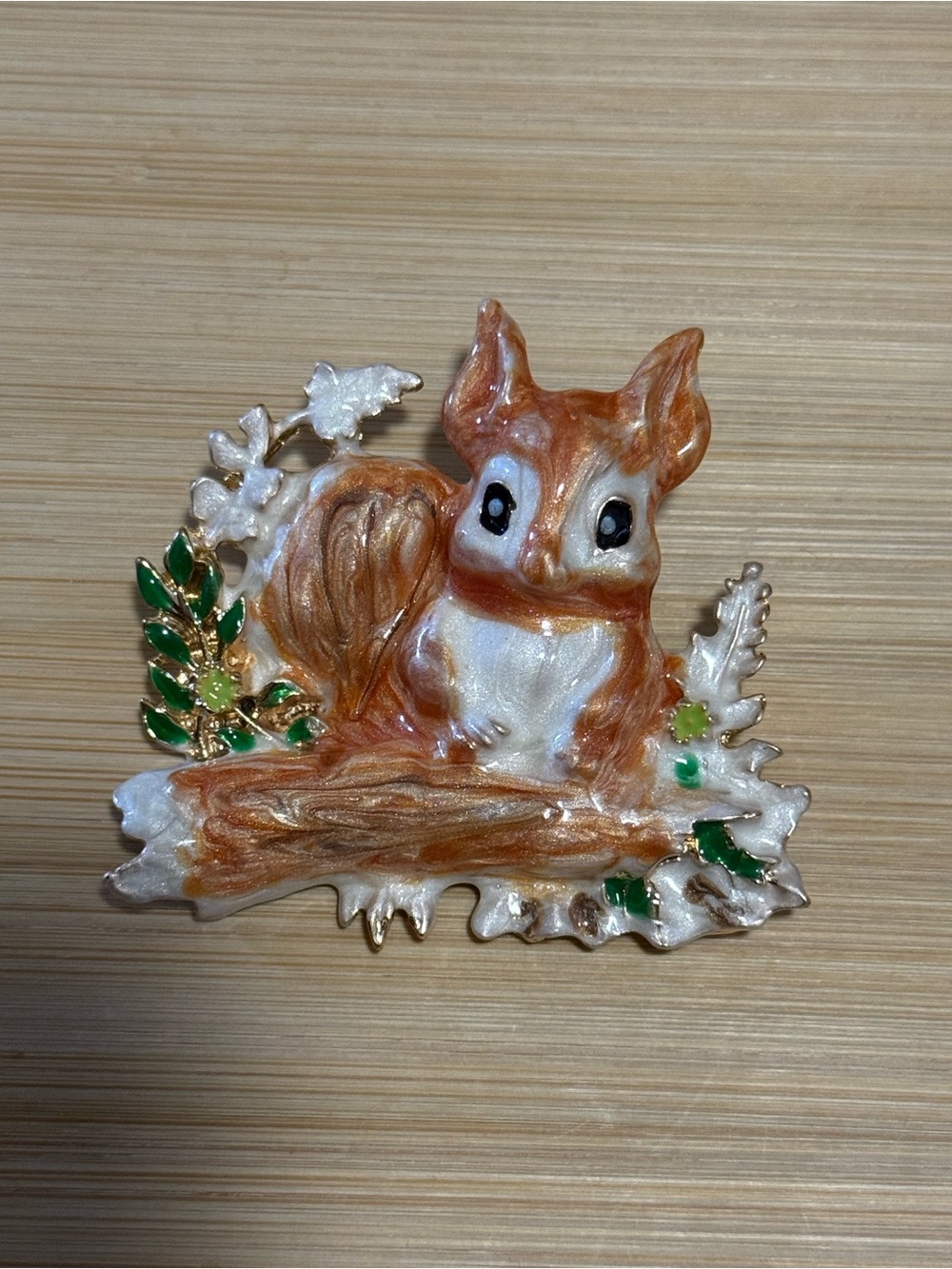 Squirrel Brooch